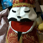 Chinese man hand puppet